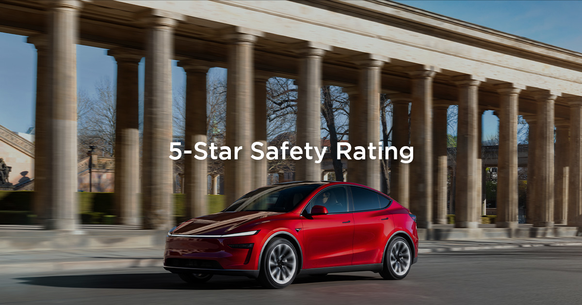 煥新版 Model Y 安全表現亮眼!獲 Euro NCAP 五星滿分評價