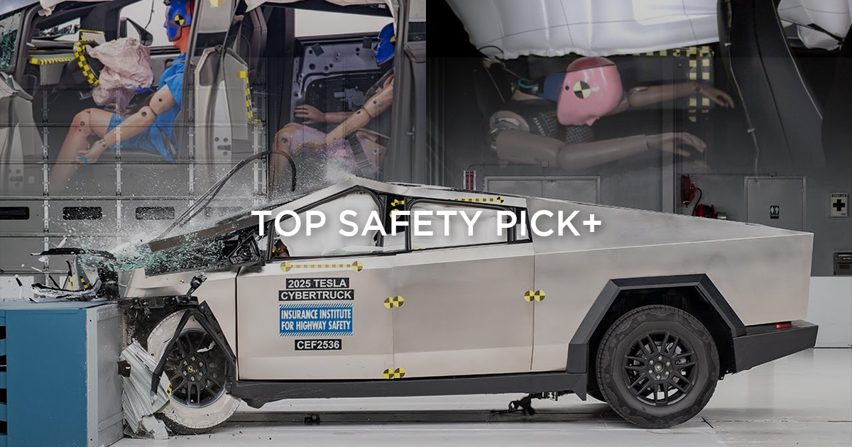 Cybertruck 拿下 IIHS 最高安全評級！特斯拉 Model 3 同步入選