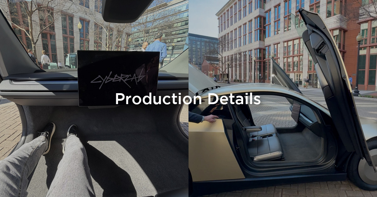 特斯拉 Cybercab 量產版細節揭秘:無障礙設計與 21 吋巨幕