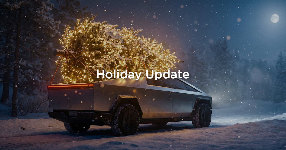特斯拉 2025 聖誕假期更新正式推出:Grok 導航、Photobooth 自拍新功能
